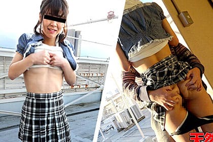 寒いけどドキドキしちゃう！ 野外SEX好きな素人娘 隅田ひかり