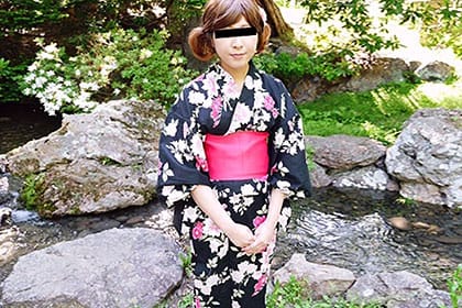 自慢の浴衣でエッチしました