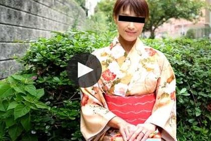 着物でご無沙汰エッチ！綺麗な人妻ともう一度
